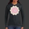 Ladies 100% Ring Spun Cotton Long Sleeve Hooded T Shirt Thumbnail