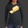 Ladies 100% Ring Spun Cotton Long Sleeve Hooded T Shirt Thumbnail