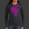 Ladies 100% Ring Spun Cotton Long Sleeve Hooded T Shirt Thumbnail