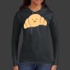 Ladies 100% Ring Spun Cotton Long Sleeve Hooded T Shirt Thumbnail