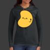 Ladies 100% Ring Spun Cotton Long Sleeve Hooded T Shirt Thumbnail