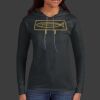 Ladies 100% Ring Spun Cotton Long Sleeve Hooded T Shirt Thumbnail