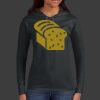 Ladies 100% Ring Spun Cotton Long Sleeve Hooded T Shirt Thumbnail