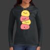 Ladies 100% Ring Spun Cotton Long Sleeve Hooded T Shirt Thumbnail
