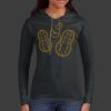 Ladies 100% Ring Spun Cotton Long Sleeve Hooded T Shirt Thumbnail