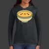 Ladies 100% Ring Spun Cotton Long Sleeve Hooded T Shirt Thumbnail