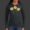 Ladies 100% Ring Spun Cotton Long Sleeve Hooded T Shirt Thumbnail