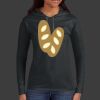 Ladies 100% Ring Spun Cotton Long Sleeve Hooded T Shirt Thumbnail