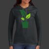 Ladies 100% Ring Spun Cotton Long Sleeve Hooded T Shirt Thumbnail