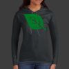 Ladies 100% Ring Spun Cotton Long Sleeve Hooded T Shirt Thumbnail