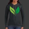 Ladies 100% Ring Spun Cotton Long Sleeve Hooded T Shirt Thumbnail