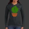 Ladies 100% Ring Spun Cotton Long Sleeve Hooded T Shirt Thumbnail