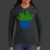 Ladies 100% Ring Spun Cotton Long Sleeve Hooded T Shirt Thumbnail