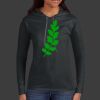 Ladies 100% Ring Spun Cotton Long Sleeve Hooded T Shirt Thumbnail