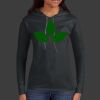 Ladies 100% Ring Spun Cotton Long Sleeve Hooded T Shirt Thumbnail