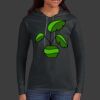 Ladies 100% Ring Spun Cotton Long Sleeve Hooded T Shirt Thumbnail