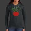 Ladies 100% Ring Spun Cotton Long Sleeve Hooded T Shirt Thumbnail