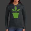 Ladies 100% Ring Spun Cotton Long Sleeve Hooded T Shirt Thumbnail