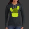 Ladies 100% Ring Spun Cotton Long Sleeve Hooded T Shirt Thumbnail