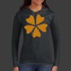 Ladies 100% Ring Spun Cotton Long Sleeve Hooded T Shirt Thumbnail