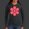 Ladies 100% Ring Spun Cotton Long Sleeve Hooded T Shirt Thumbnail