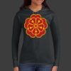 Ladies 100% Ring Spun Cotton Long Sleeve Hooded T Shirt Thumbnail