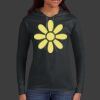 Ladies 100% Ring Spun Cotton Long Sleeve Hooded T Shirt Thumbnail