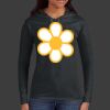 Ladies 100% Ring Spun Cotton Long Sleeve Hooded T Shirt Thumbnail
