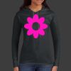 Ladies 100% Ring Spun Cotton Long Sleeve Hooded T Shirt Thumbnail