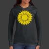 Ladies 100% Ring Spun Cotton Long Sleeve Hooded T Shirt Thumbnail