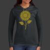 Ladies 100% Ring Spun Cotton Long Sleeve Hooded T Shirt Thumbnail