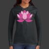 Ladies 100% Ring Spun Cotton Long Sleeve Hooded T Shirt Thumbnail