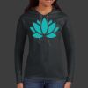 Ladies 100% Ring Spun Cotton Long Sleeve Hooded T Shirt Thumbnail