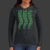 Ladies 100% Ring Spun Cotton Long Sleeve Hooded T Shirt Thumbnail