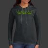 Ladies 100% Ring Spun Cotton Long Sleeve Hooded T Shirt Thumbnail