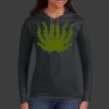 Ladies 100% Ring Spun Cotton Long Sleeve Hooded T Shirt Thumbnail