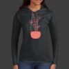 Ladies 100% Ring Spun Cotton Long Sleeve Hooded T Shirt Thumbnail