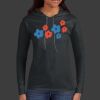 Ladies 100% Ring Spun Cotton Long Sleeve Hooded T Shirt Thumbnail