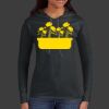 Ladies 100% Ring Spun Cotton Long Sleeve Hooded T Shirt Thumbnail