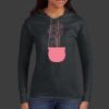 Ladies 100% Ring Spun Cotton Long Sleeve Hooded T Shirt Thumbnail