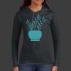 Ladies 100% Ring Spun Cotton Long Sleeve Hooded T Shirt Thumbnail