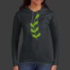 Ladies 100% Ring Spun Cotton Long Sleeve Hooded T Shirt Thumbnail