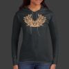 Ladies 100% Ring Spun Cotton Long Sleeve Hooded T Shirt Thumbnail