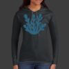 Ladies 100% Ring Spun Cotton Long Sleeve Hooded T Shirt Thumbnail