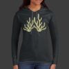 Ladies 100% Ring Spun Cotton Long Sleeve Hooded T Shirt Thumbnail