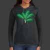 Ladies 100% Ring Spun Cotton Long Sleeve Hooded T Shirt Thumbnail