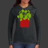 Ladies 100% Ring Spun Cotton Long Sleeve Hooded T Shirt Thumbnail