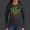 Ladies 100% Ring Spun Cotton Long Sleeve Hooded T Shirt Thumbnail