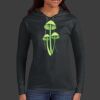 Ladies 100% Ring Spun Cotton Long Sleeve Hooded T Shirt Thumbnail