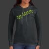 Ladies 100% Ring Spun Cotton Long Sleeve Hooded T Shirt Thumbnail